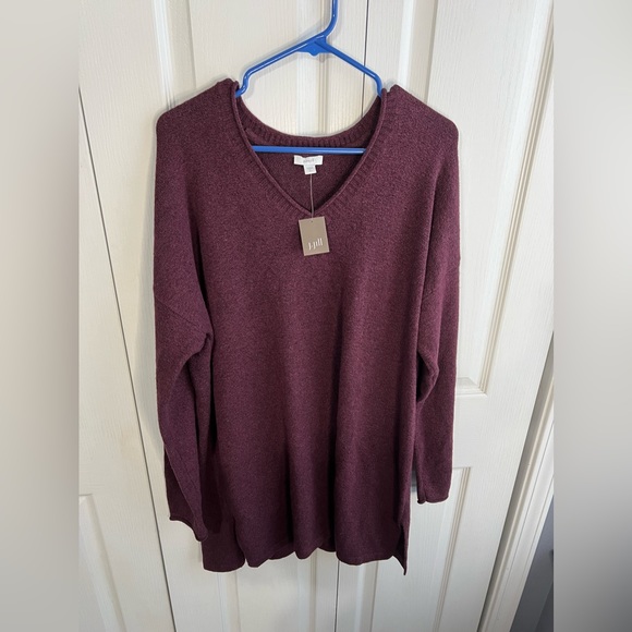 J. Jill Sweaters - J Jill Pure Jill Bayberry v neck sweater size LT